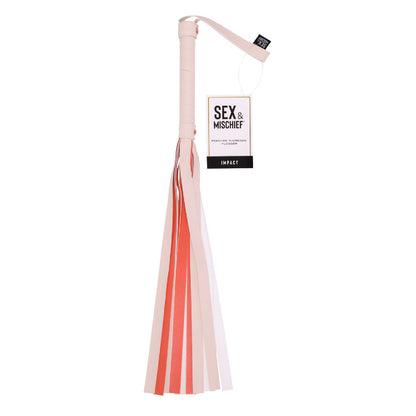 Sex & Mischief Peaches n CreaMe Stripe Flogger - fetish gear Australia | Best Sex Lubes & Lotions in Australia