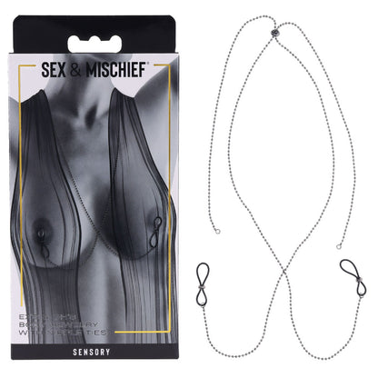 S&M Exs & Ohs Body Jewelry with Nipple Ties - Best Sex Lubes & Lotions in Australia | sex toys online