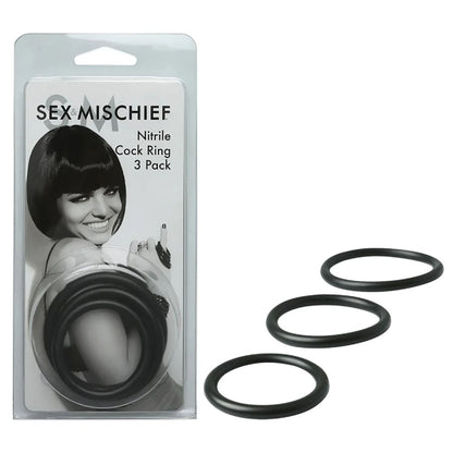 Sex & Mischief Nitrile Cock Ring 3 Pack - adult store online Australia | Buy Sex Dolls in Australia