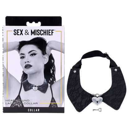 Sex & Mischief Heartbound Lace Day Collar