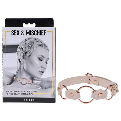 Sex & Mischief Peaches n CreaMe Ring Day Collar