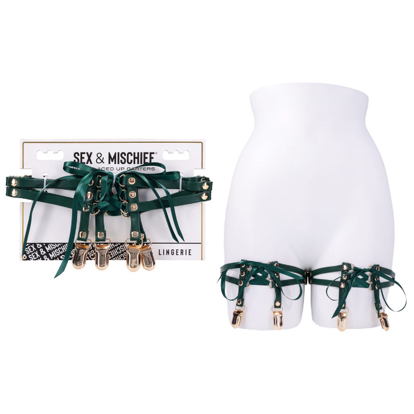 Sex & Mischief Indica Laced Up Garters