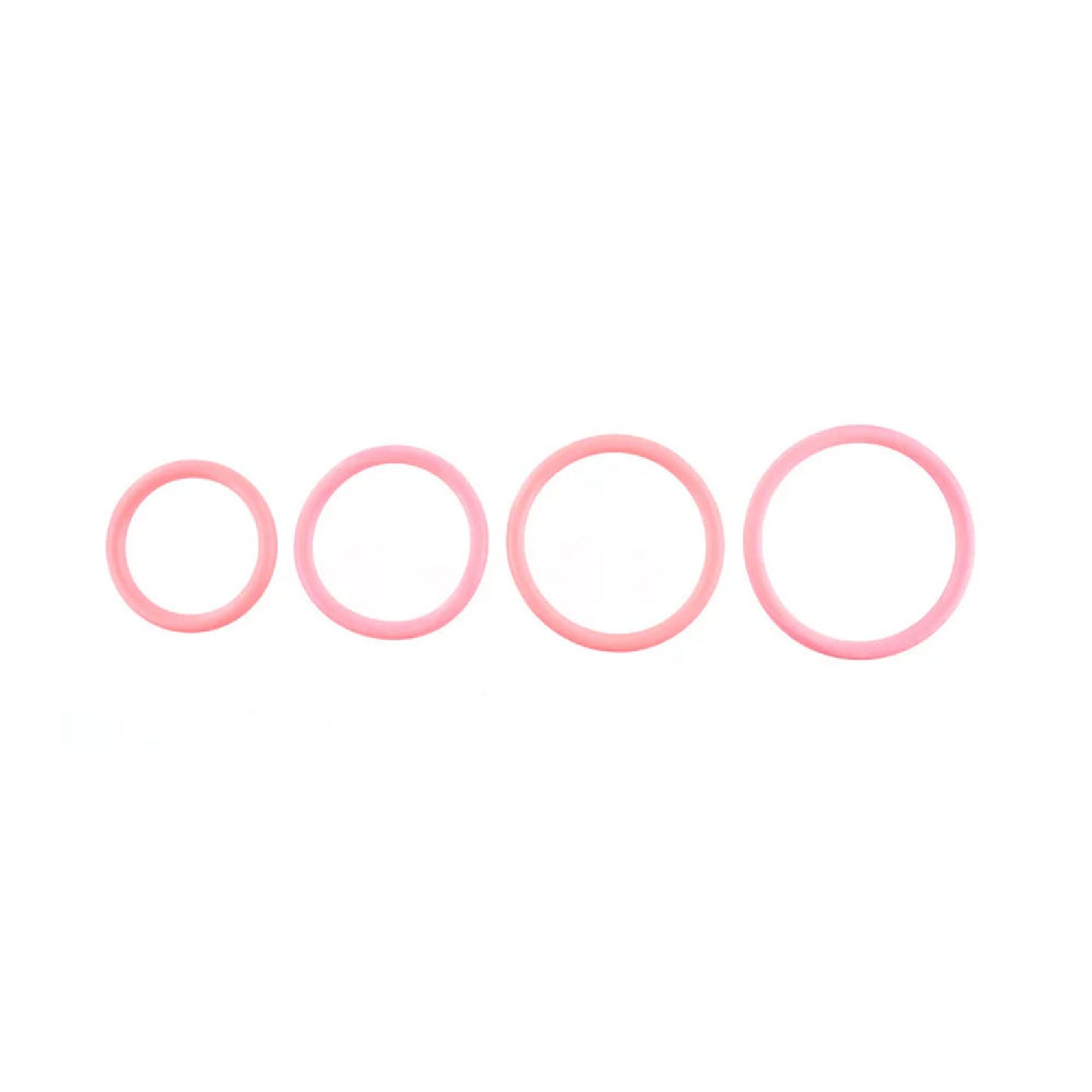 SPORTSHEETS Rubber O-Ring 4 Pack - Coral - Buy Sex Toys In Australia | Male Strap Ons Australia