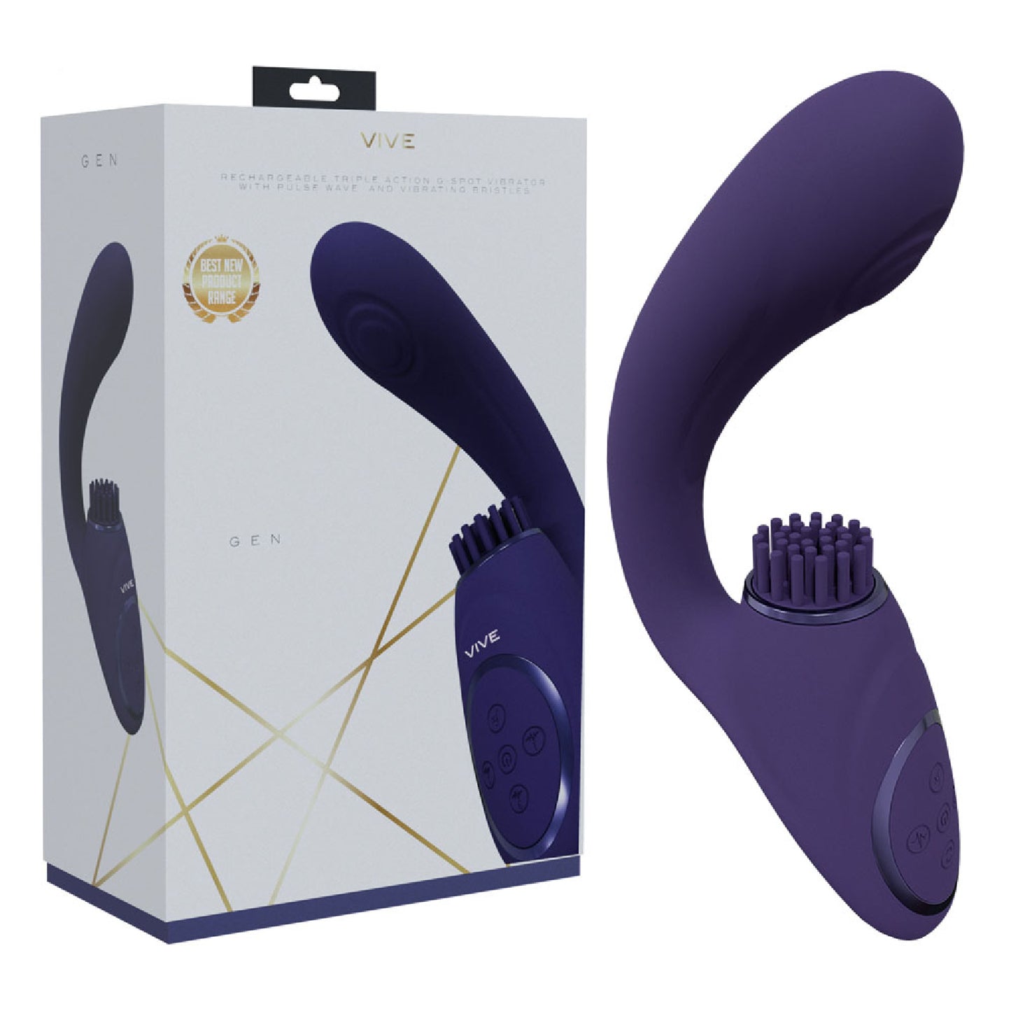 VIVE Gen - Purple - glass sex toys Australia | sex toys for couples Australia