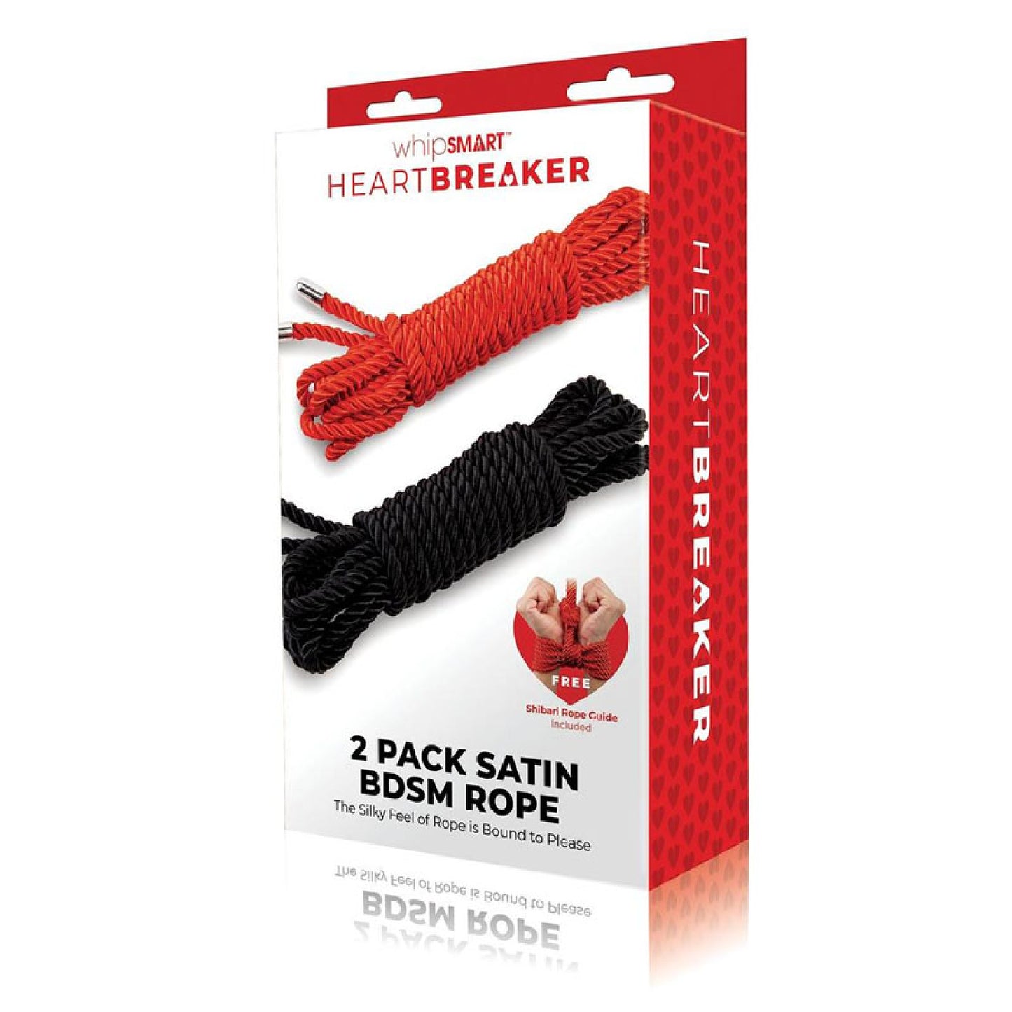 WhipSmart Heartbreaker 2 Pack Satin BDSM Rope - sex toys, adult | sex swings Australia
