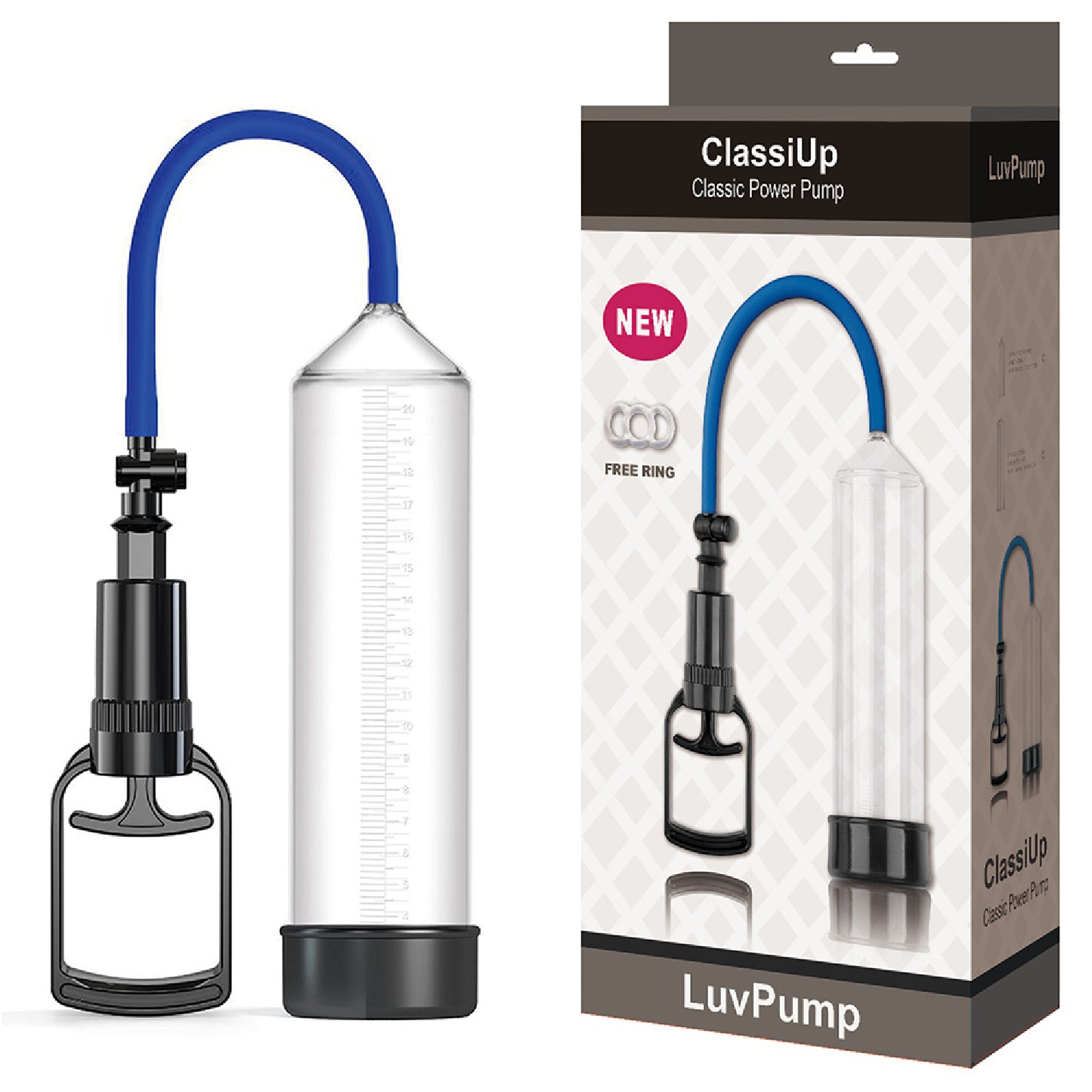 LuvPump ClassiUp Classic Power Pump - Medium - sex toys, adult | Bullet Vibrators in Australia