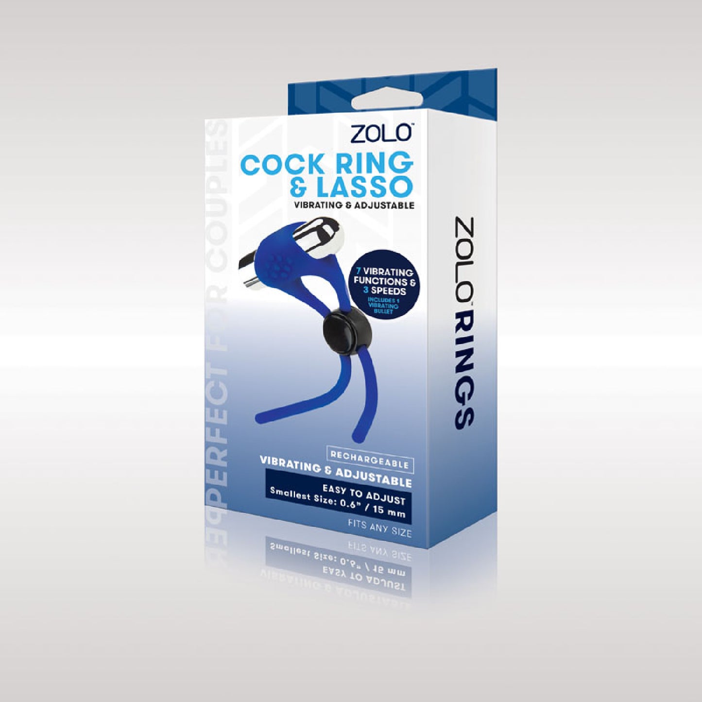 Zolo Rechargeable Cock Ring & Lasso - dildos Australia | bondage gear Australia