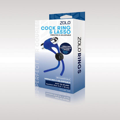Zolo Rechargeable Cock Ring & Lasso - dildos Australia | bondage gear Australia