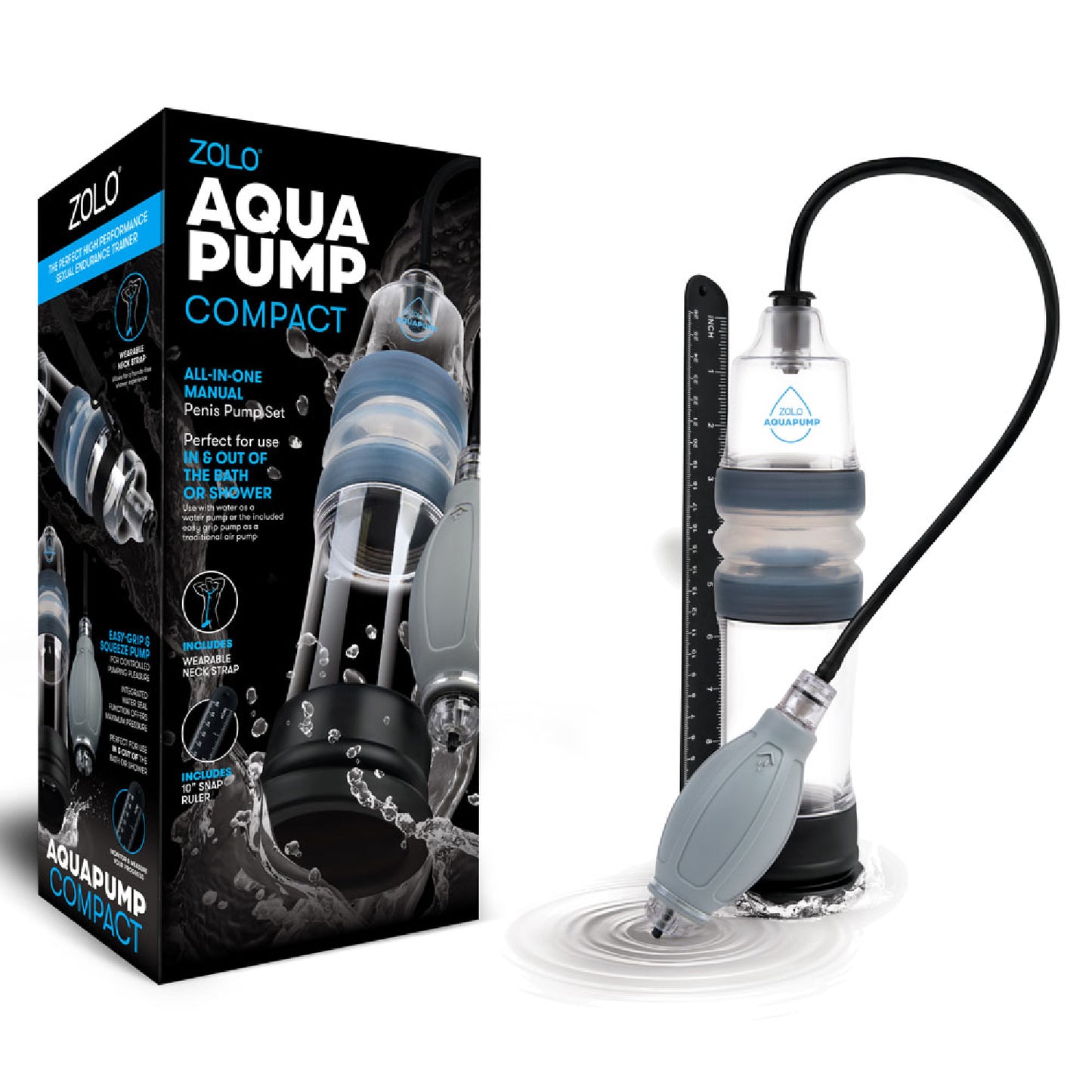Zolo Aquapump Compact - male masturbators Australia | Strap Ons in Australia